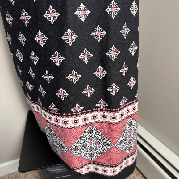 Eclipse Women's Strapless Aztec Maxi Tube Dress Multicolor Medium Boho Festivals - Picture 5 of 13